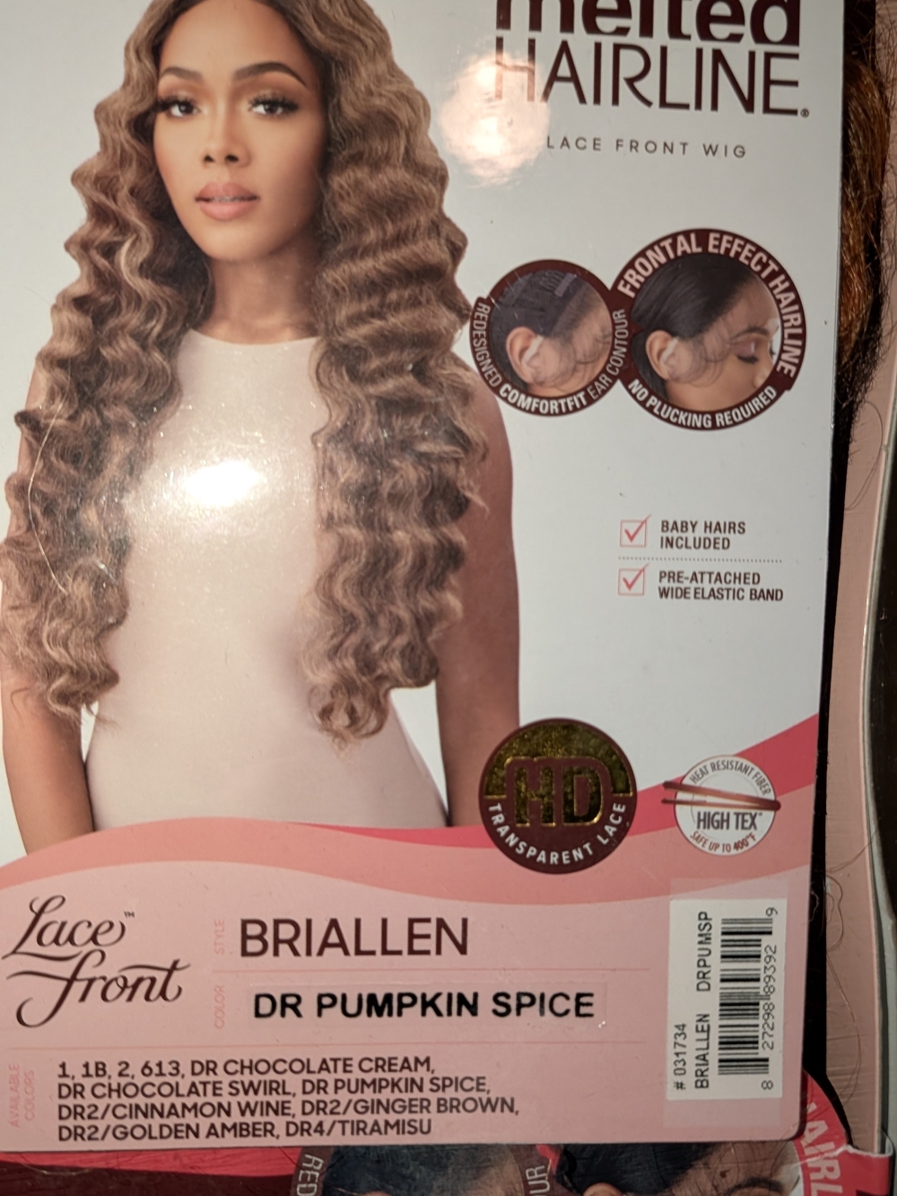 Briallen Lace Front Wig — Dr Pumpkin Spice (Light Brown Waves)
